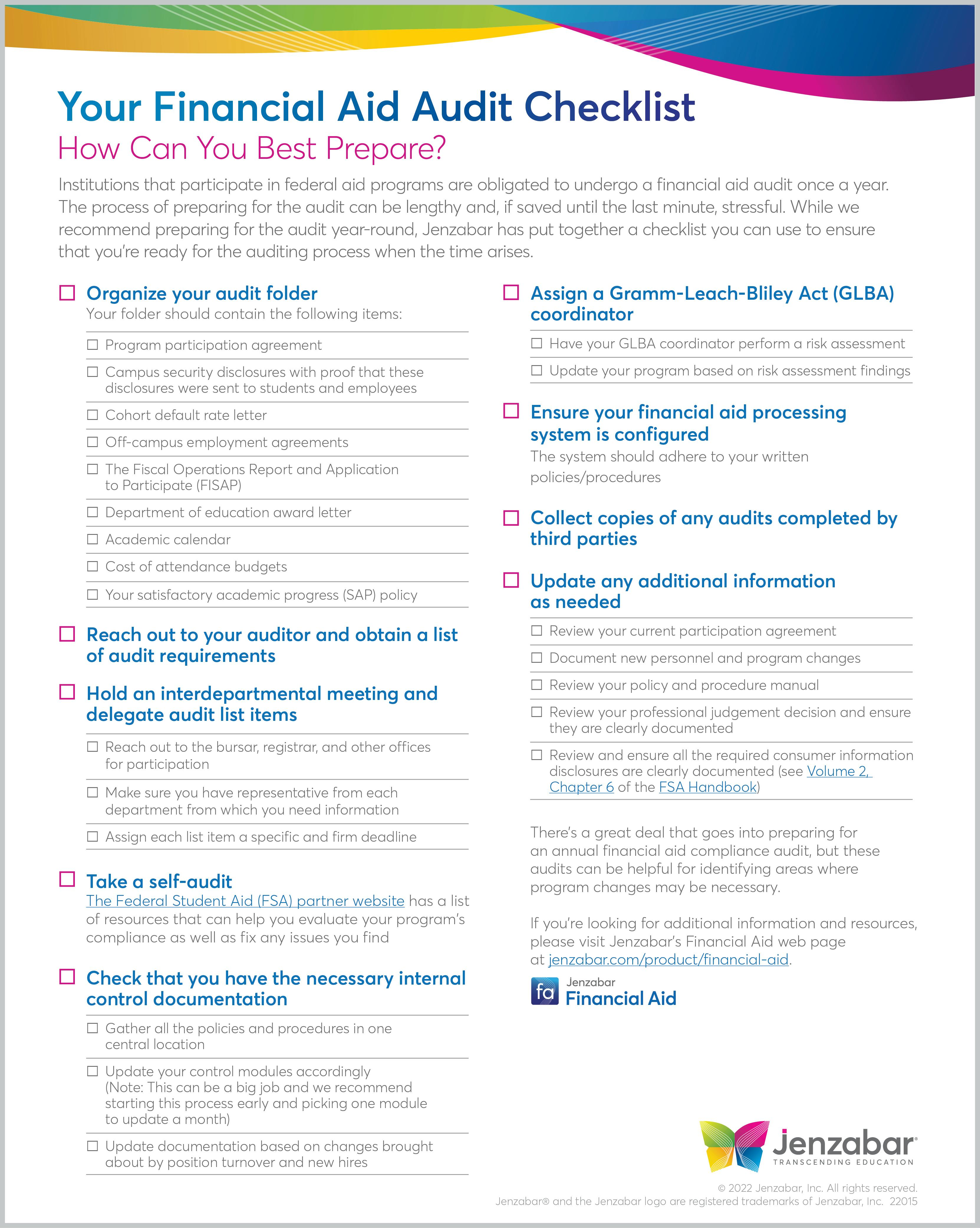 sample financial audit checklist template sample financial audit checklist template