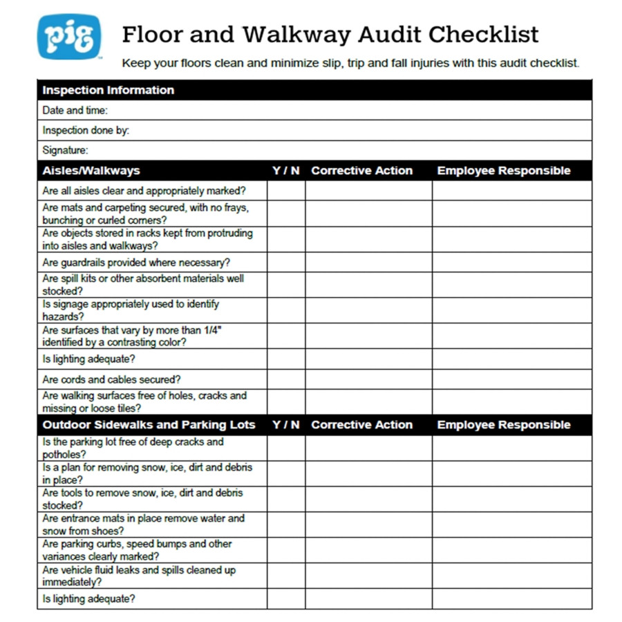sample safety audit checklist template sample safety audit checklist template