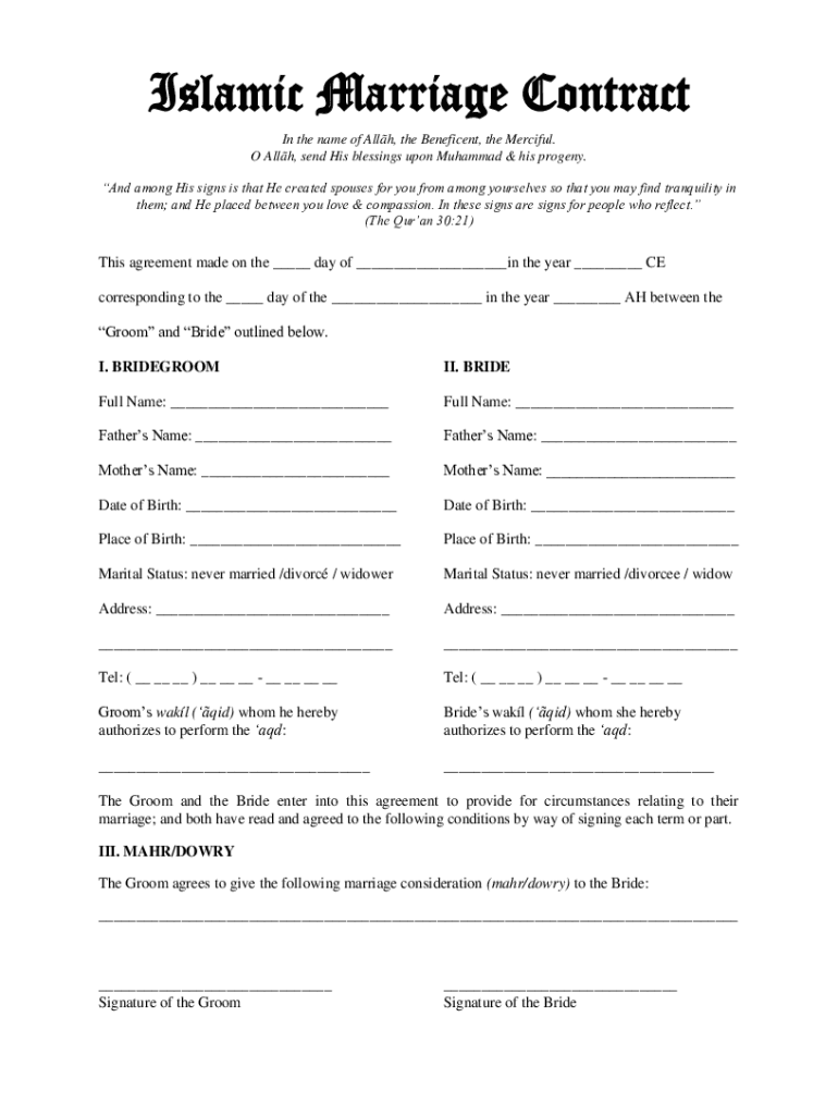 sample marriage agreement template sample marriage agreement template