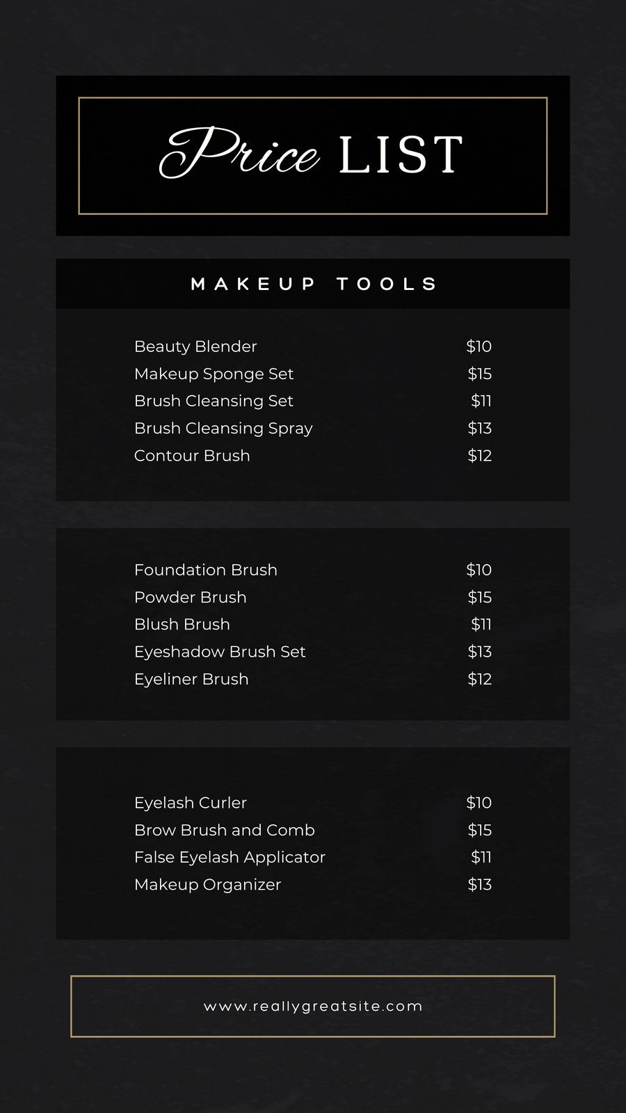 sample Business Price List Template sample Business Price List Template