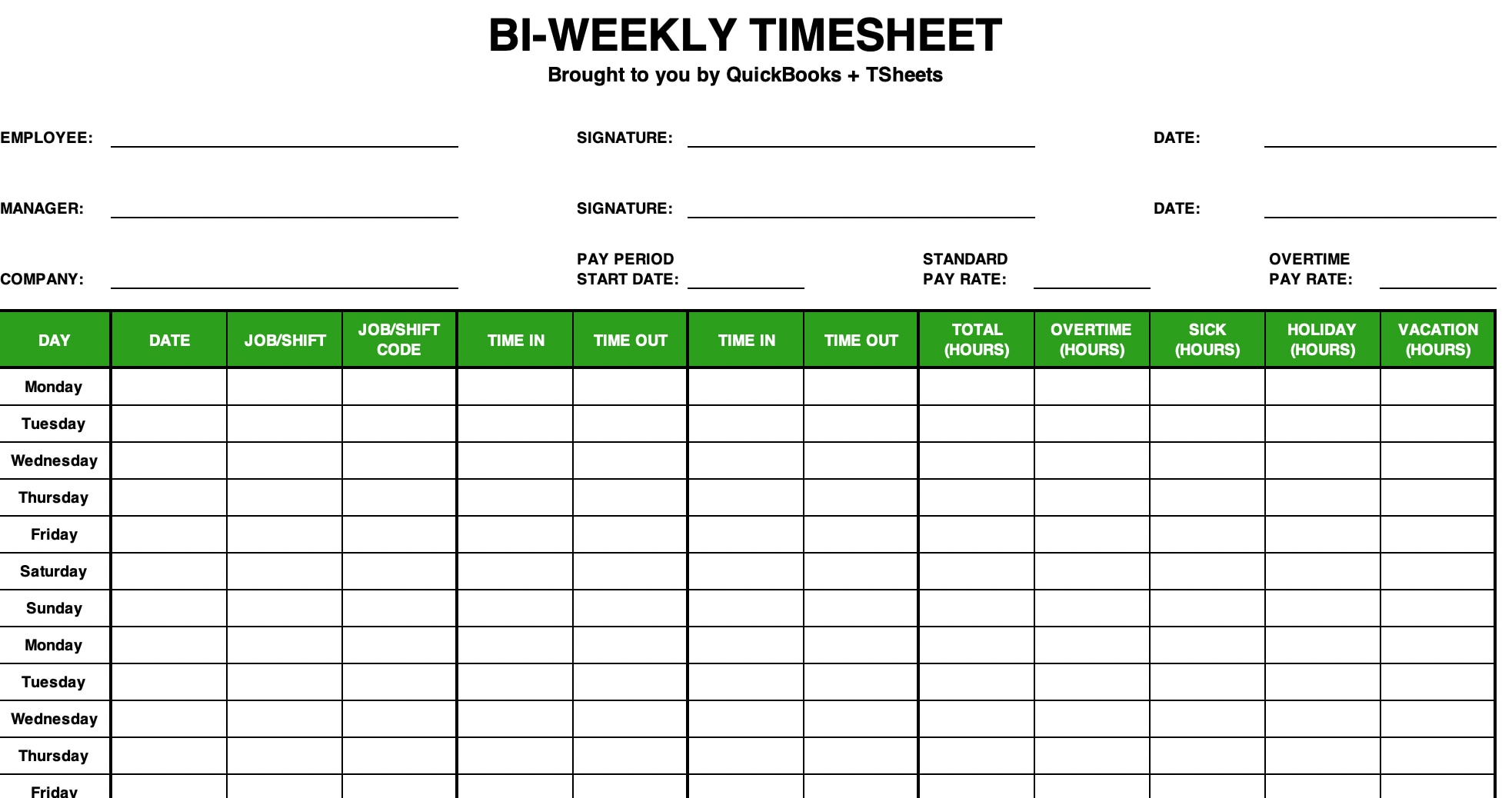 sample bi-weekly timesheet template sample bi-weekly timesheet template