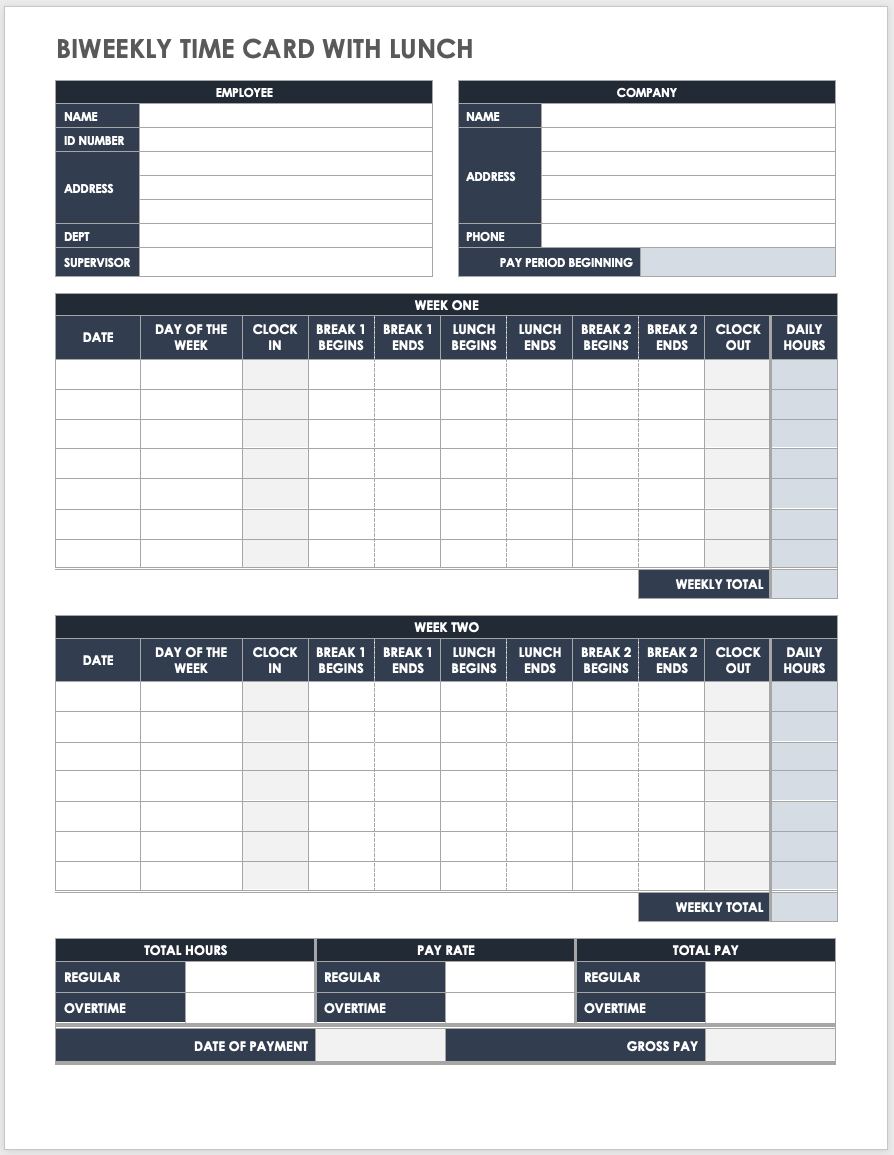 sample timesheet with lunch template sample timesheet with lunch template