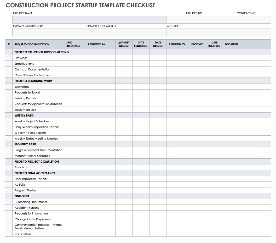 Free Business Startup Checklists Smartsheet Free Business Startup Checklists Smartsheet