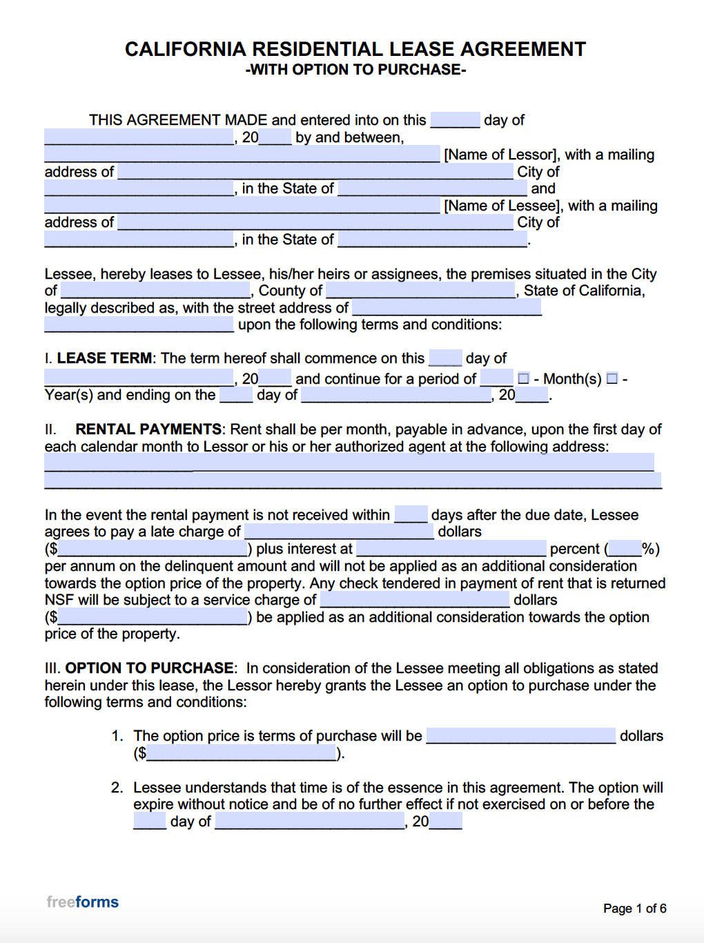 sample lease to own rental agreement template sample lease to own rental agreement template