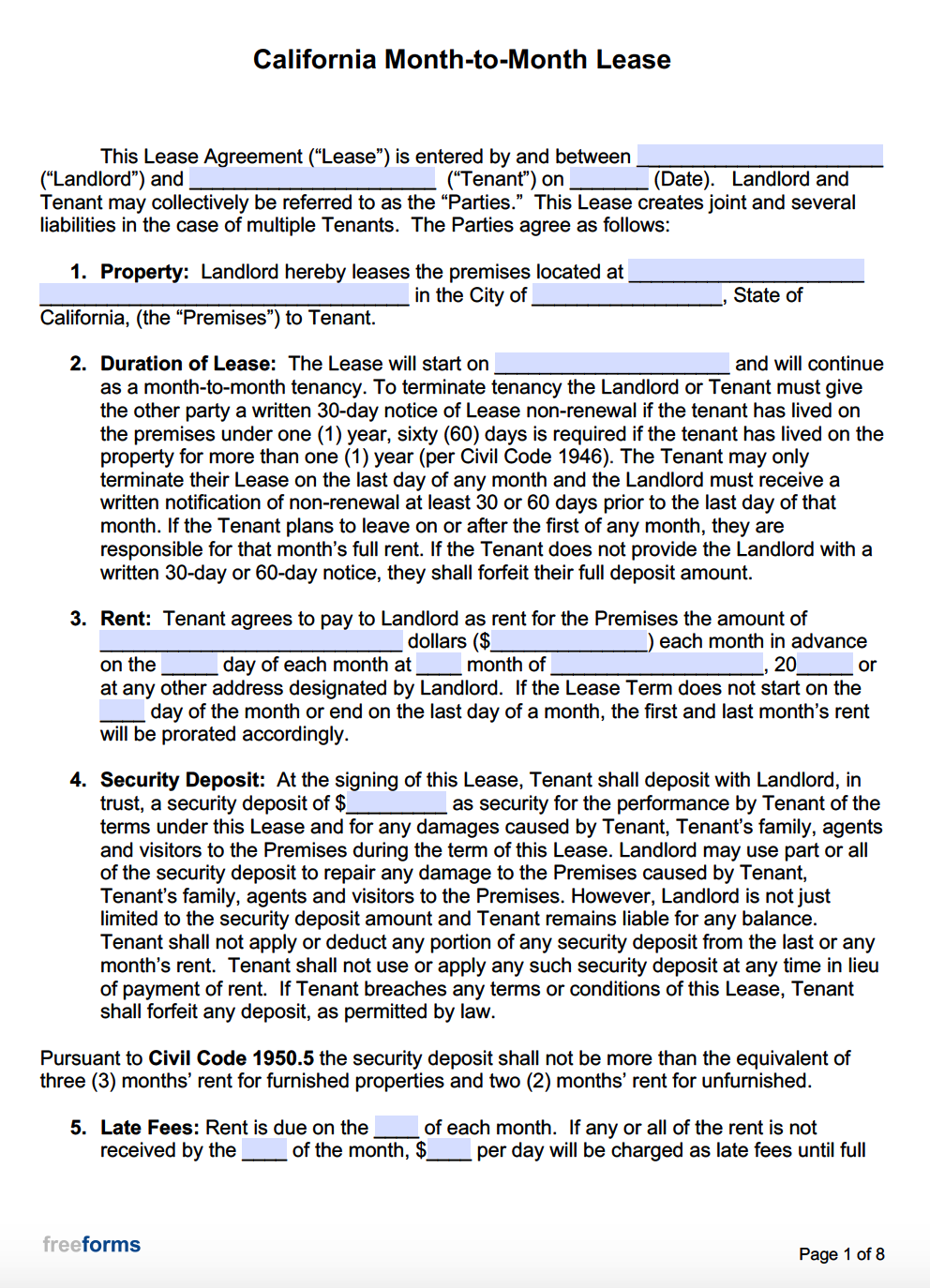 sample month to month rent agreement template sample month to month rent agreement template