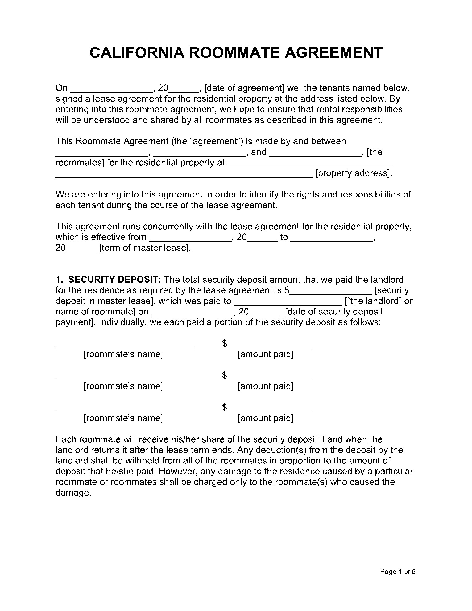 sample rent a room agreement template sample rent a room agreement template