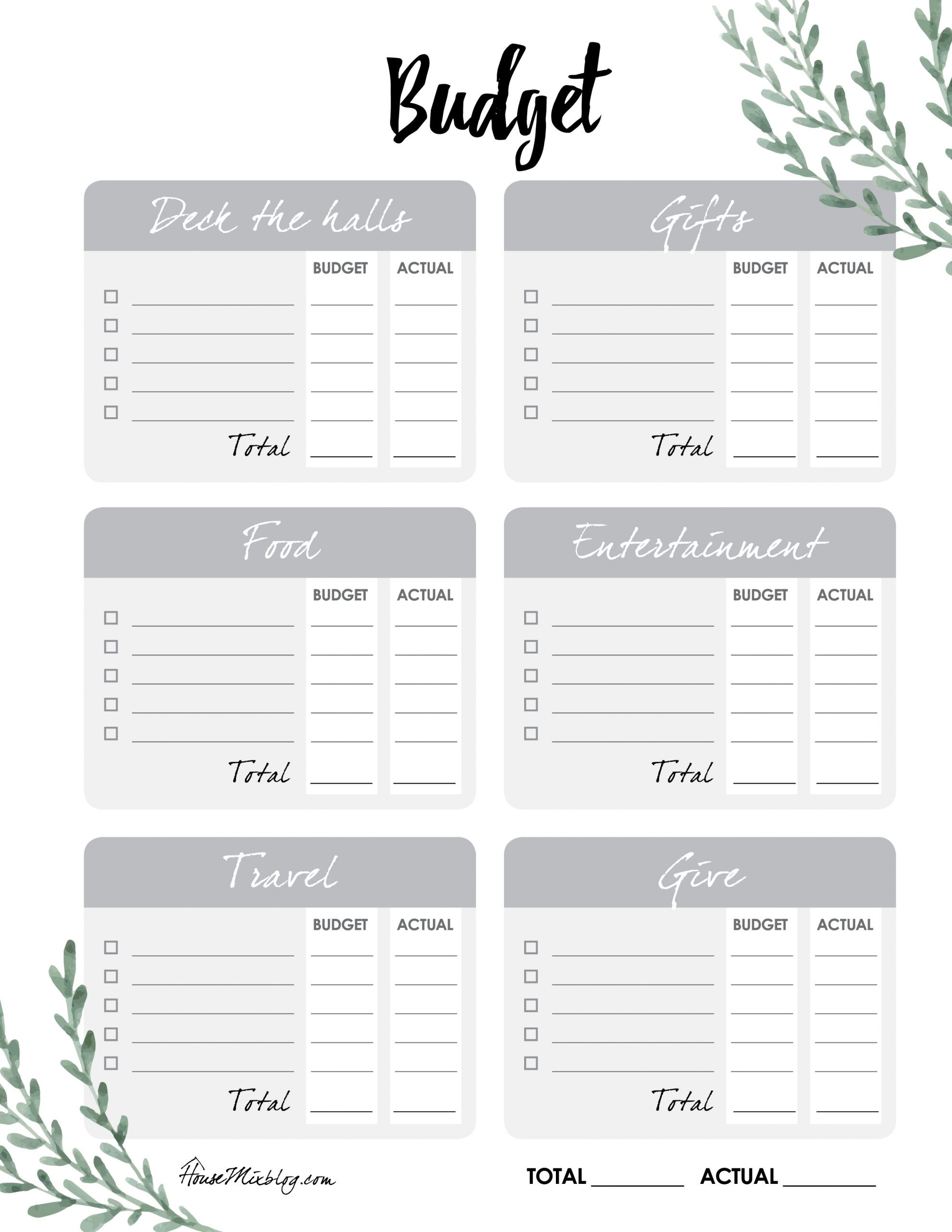 sample Christmas budget template sample Christmas budget template