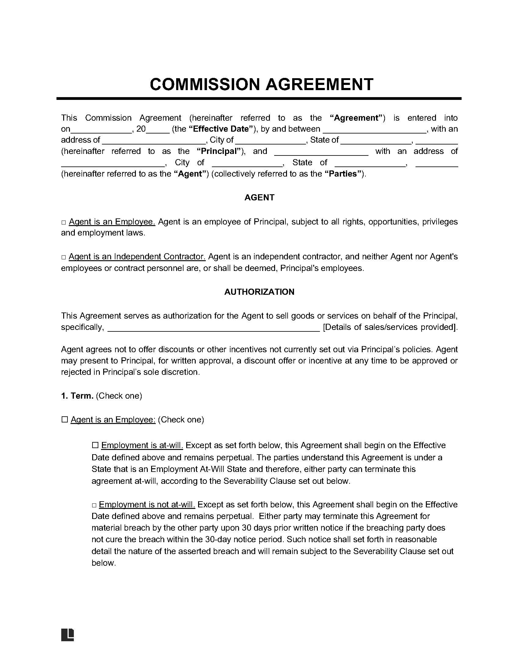 sample sales commission agreement template sample sales commission agreement template