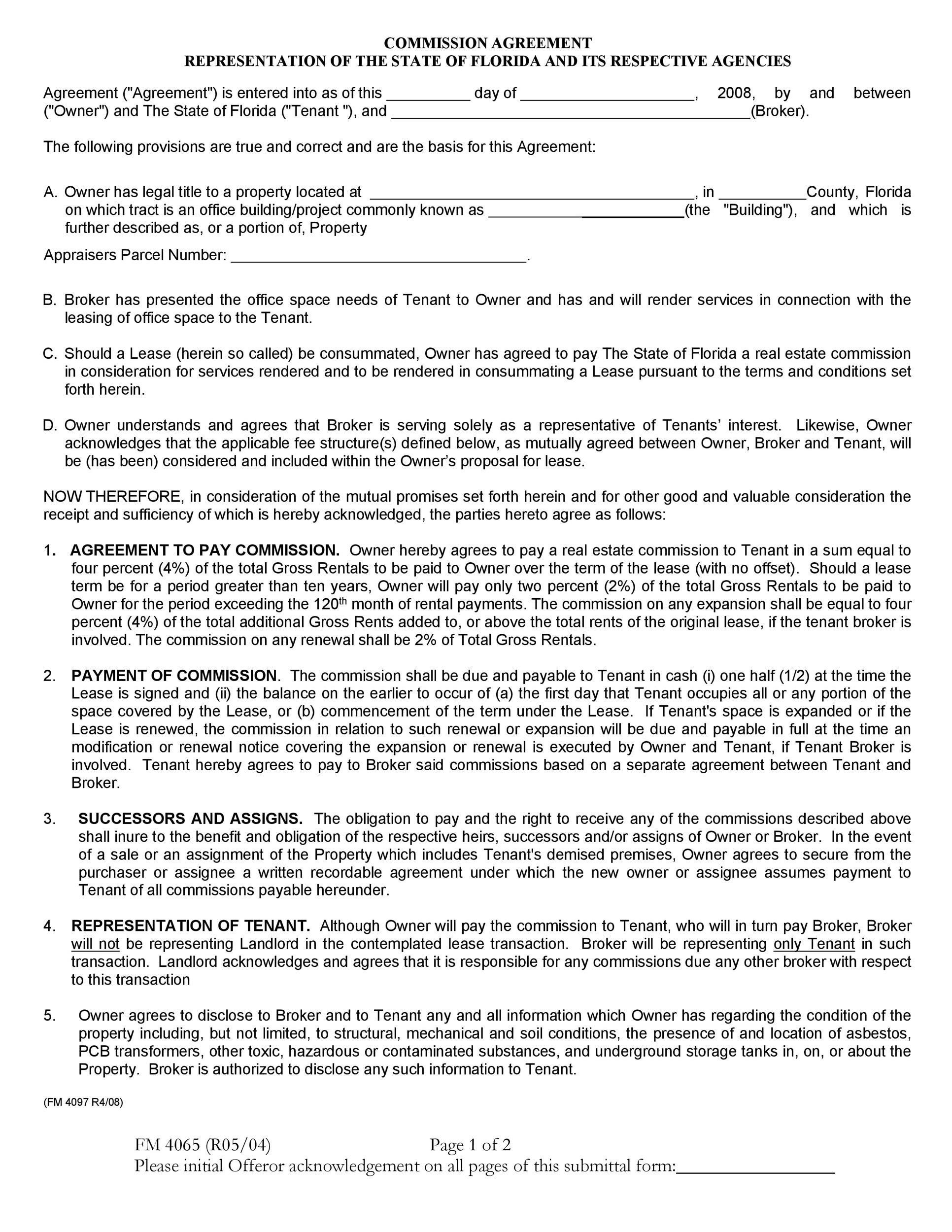 sample sales commission agreement template sample sales commission agreement template