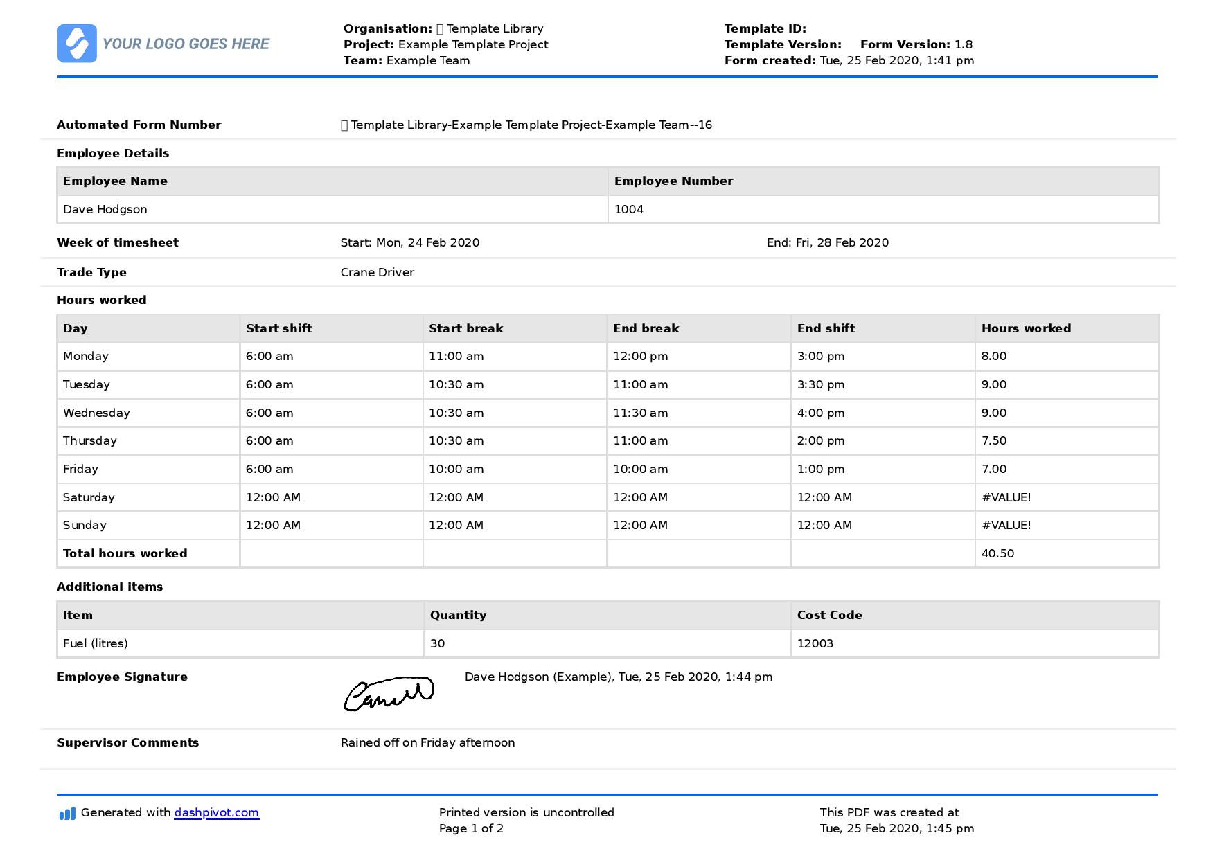 sample construction timesheet template sample construction timesheet template