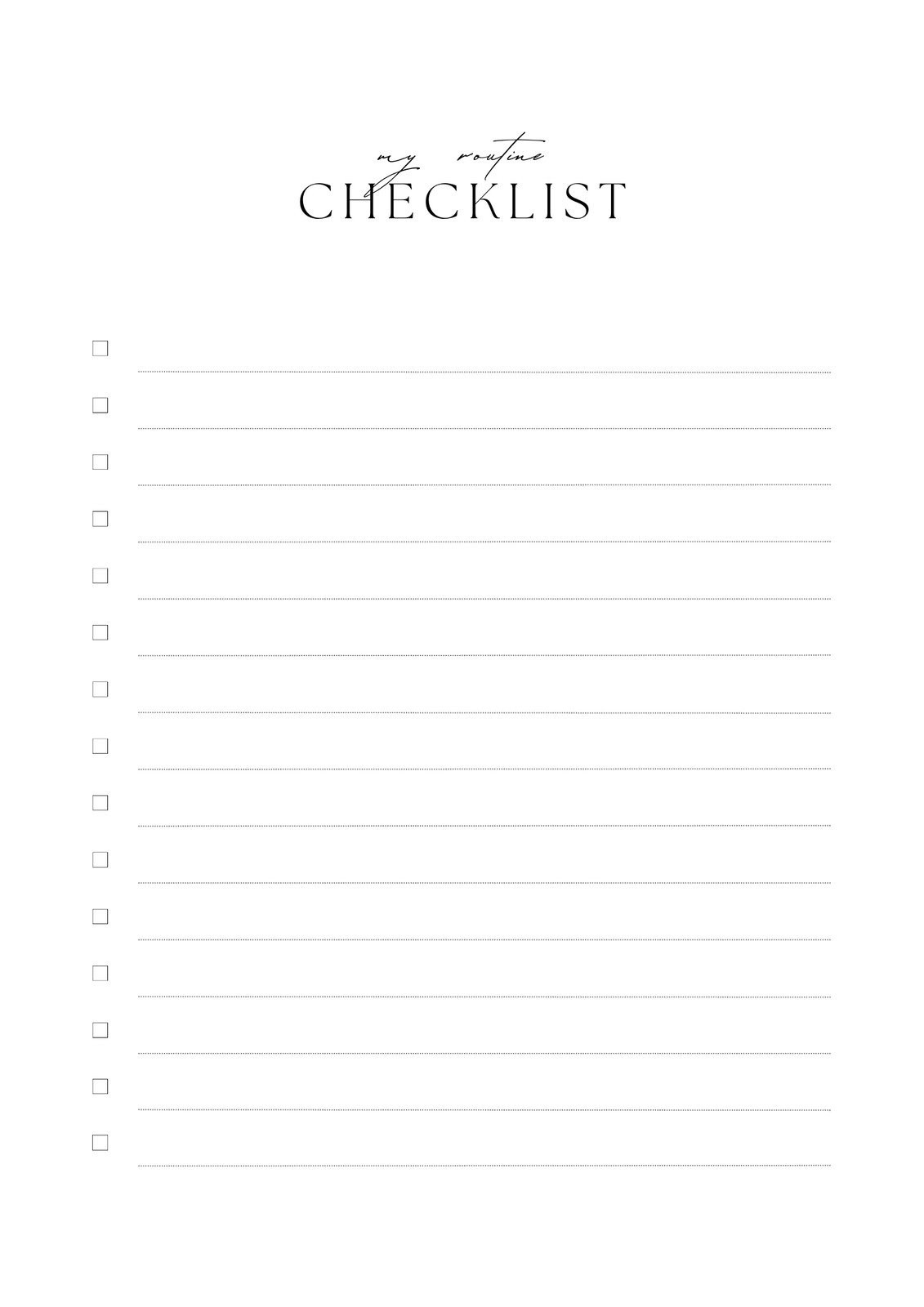 sample blank checklist template sample blank checklist template