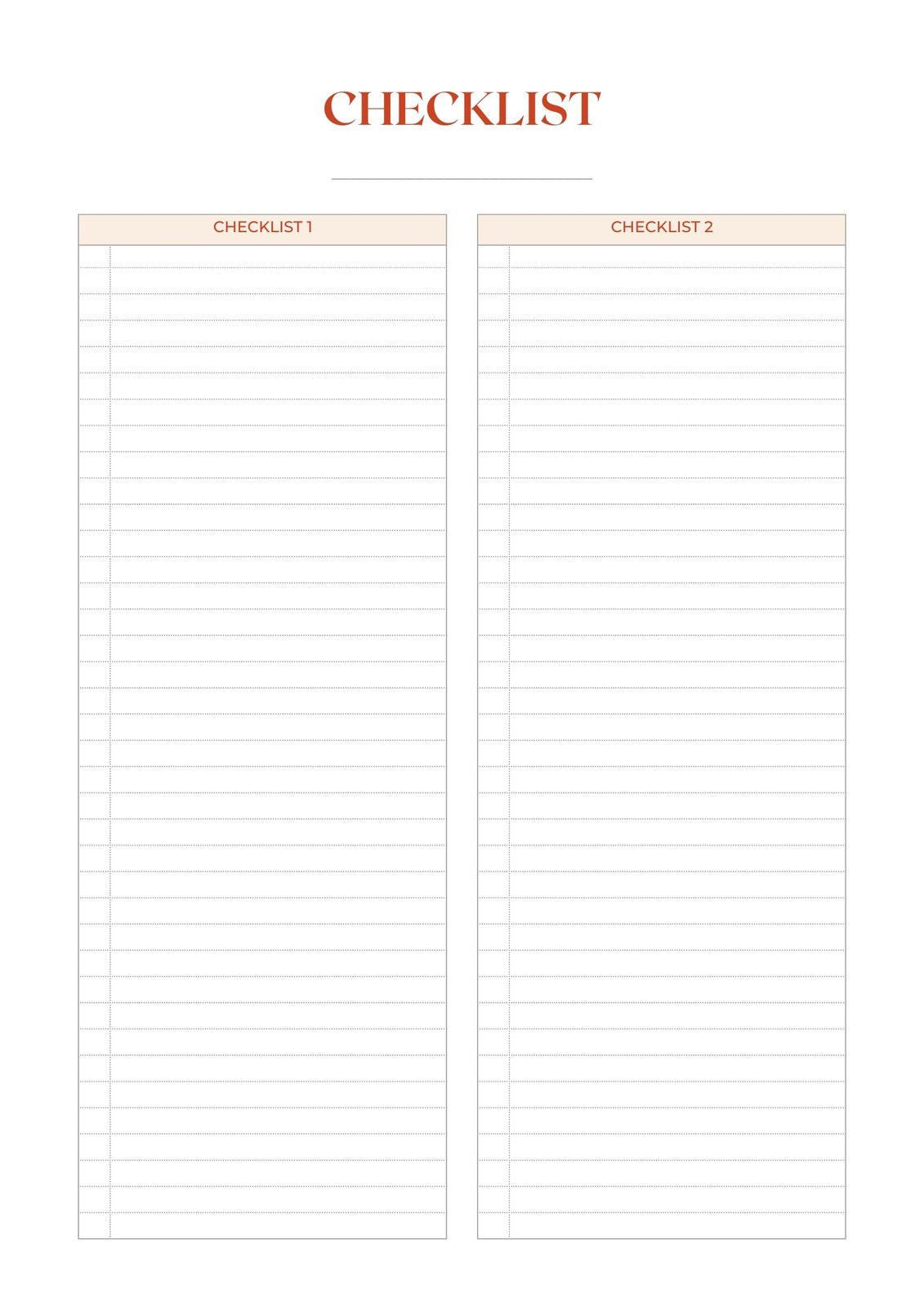 sample blank checklist template sample blank checklist template