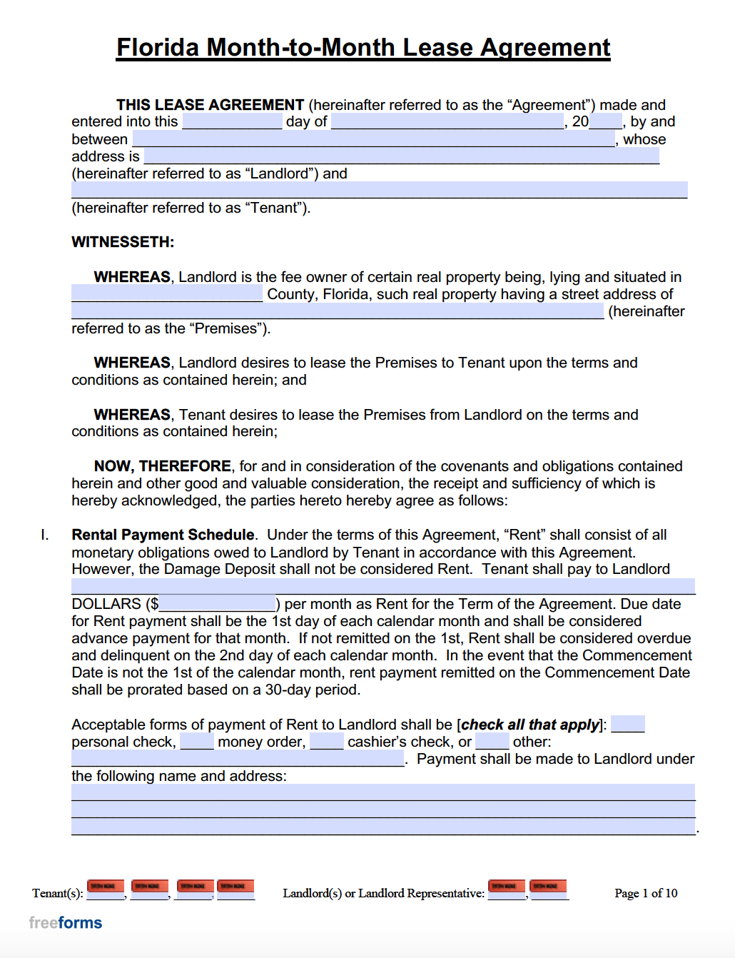 sample month to month lease agreement template sample month to month lease agreement template