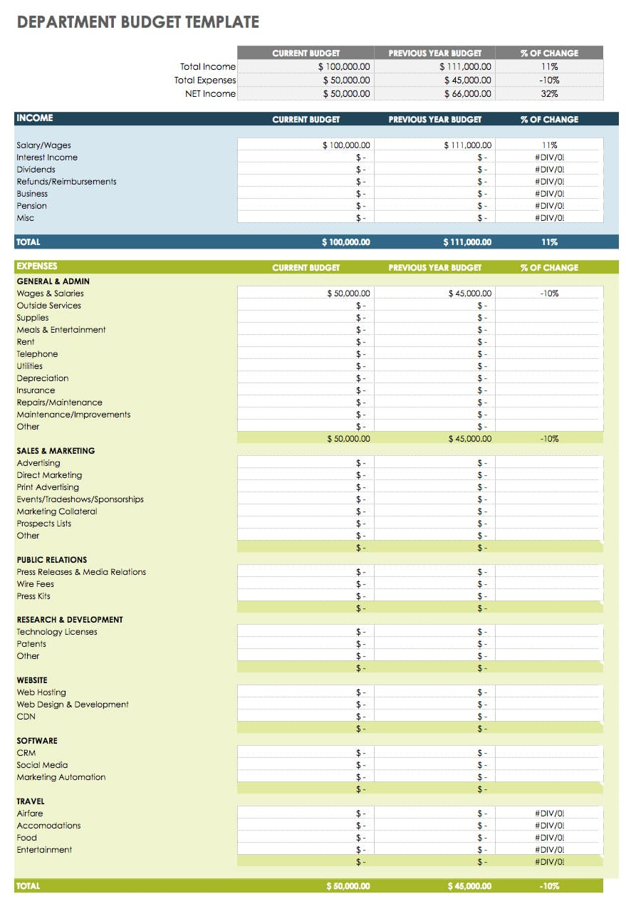 sample legal department budget template sample legal department budget template