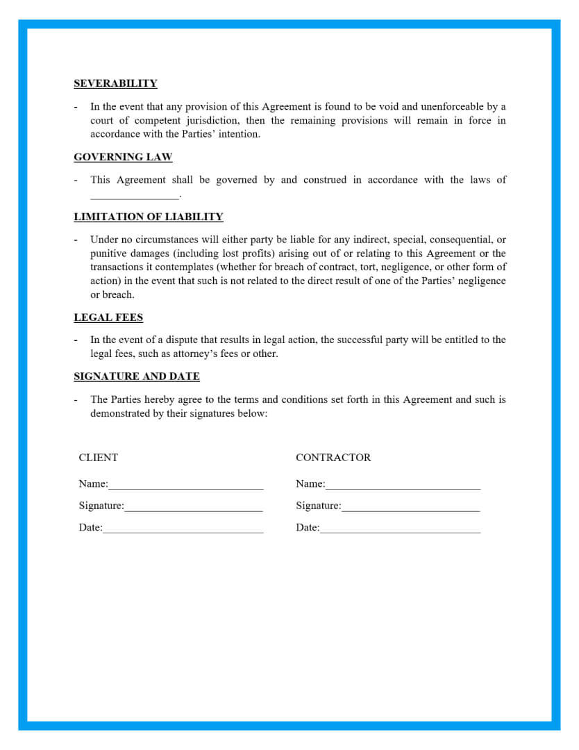 sample independent contractor agreement template sample independent contractor agreement template