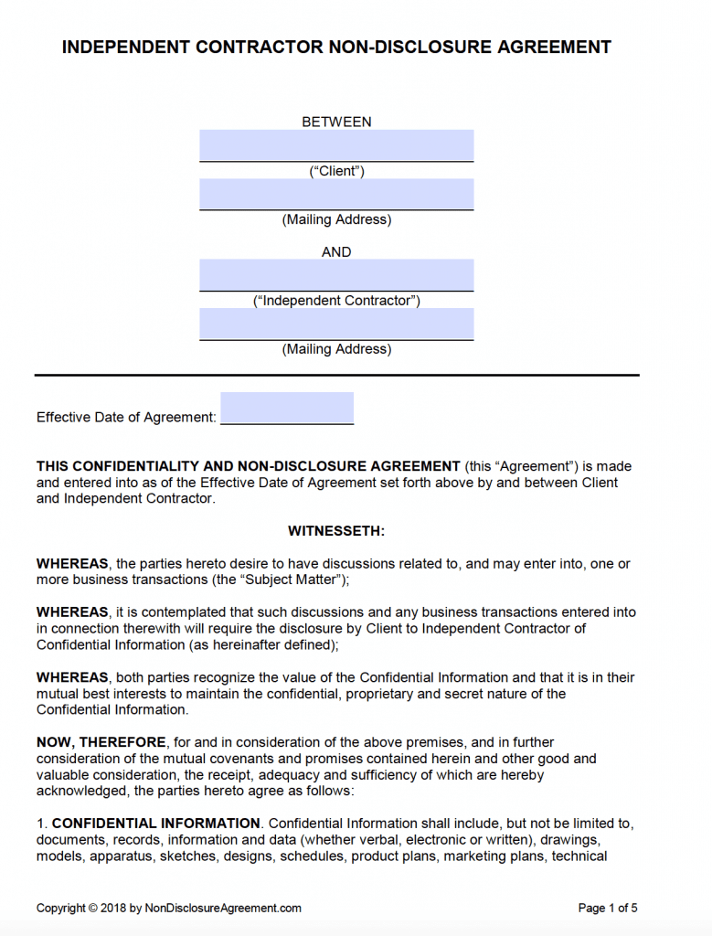 sample nda disclosure agreement template sample nda disclosure agreement template