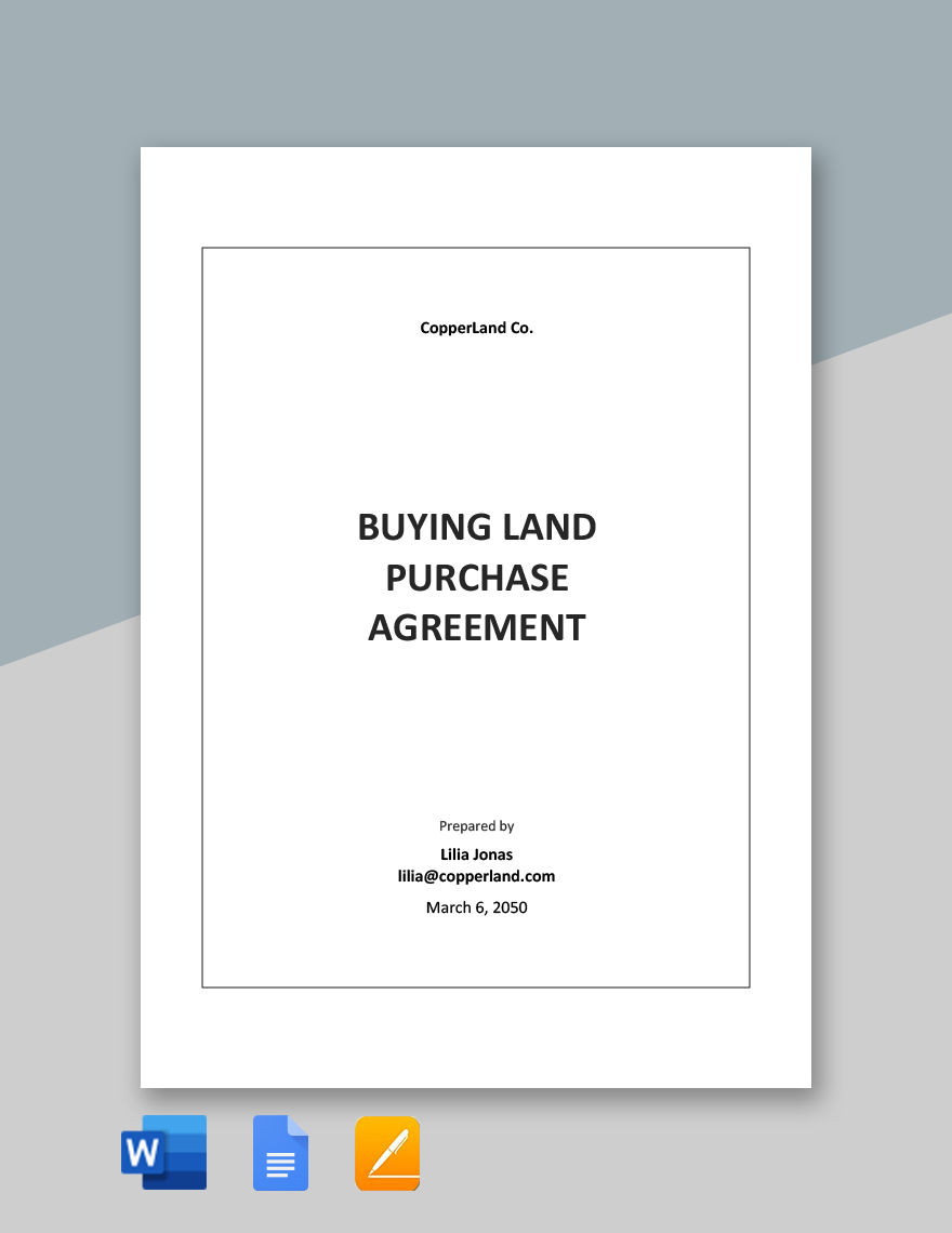 sample land purchase agreement template sample land purchase agreement template