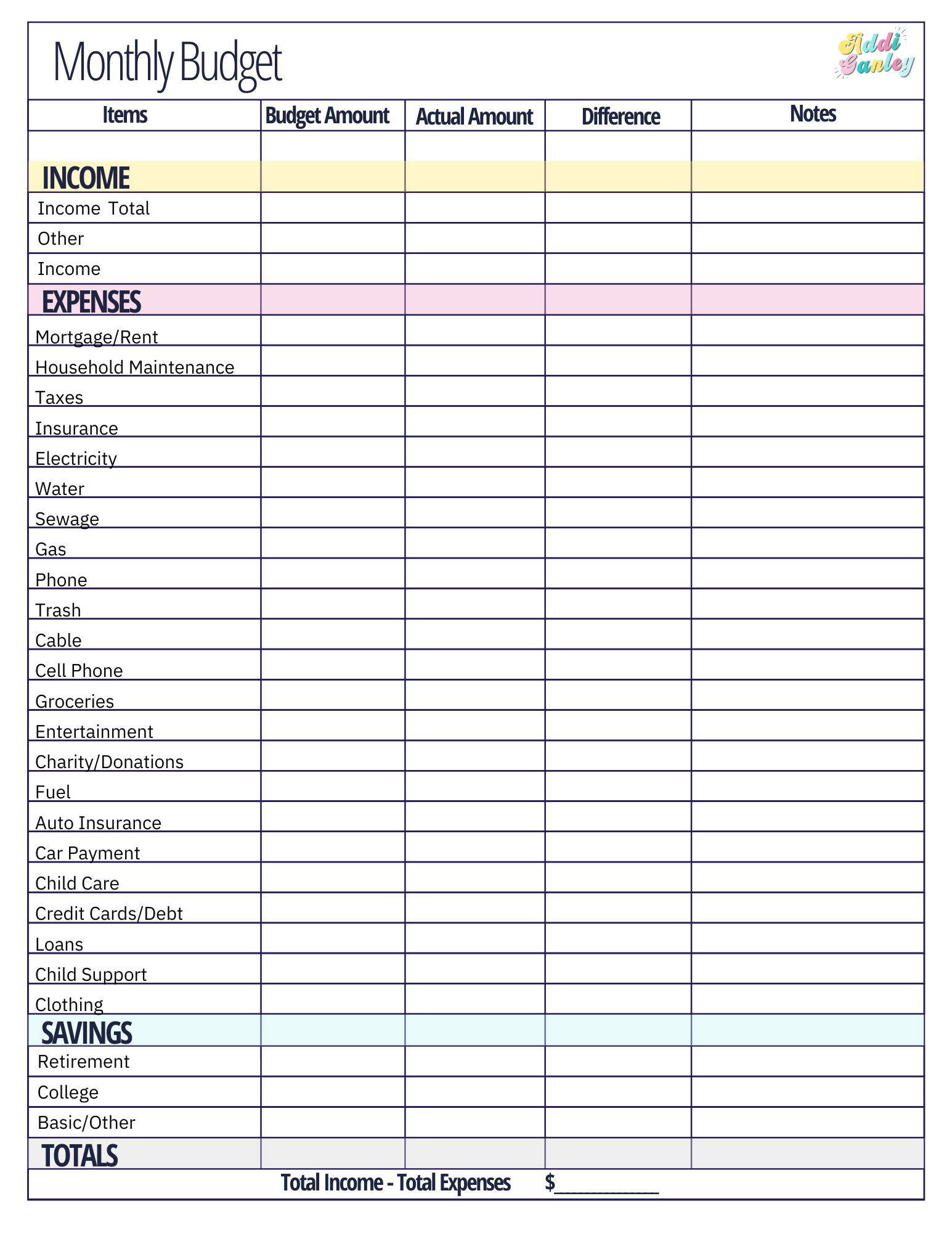 sample household monthly budget template sample household monthly budget template
