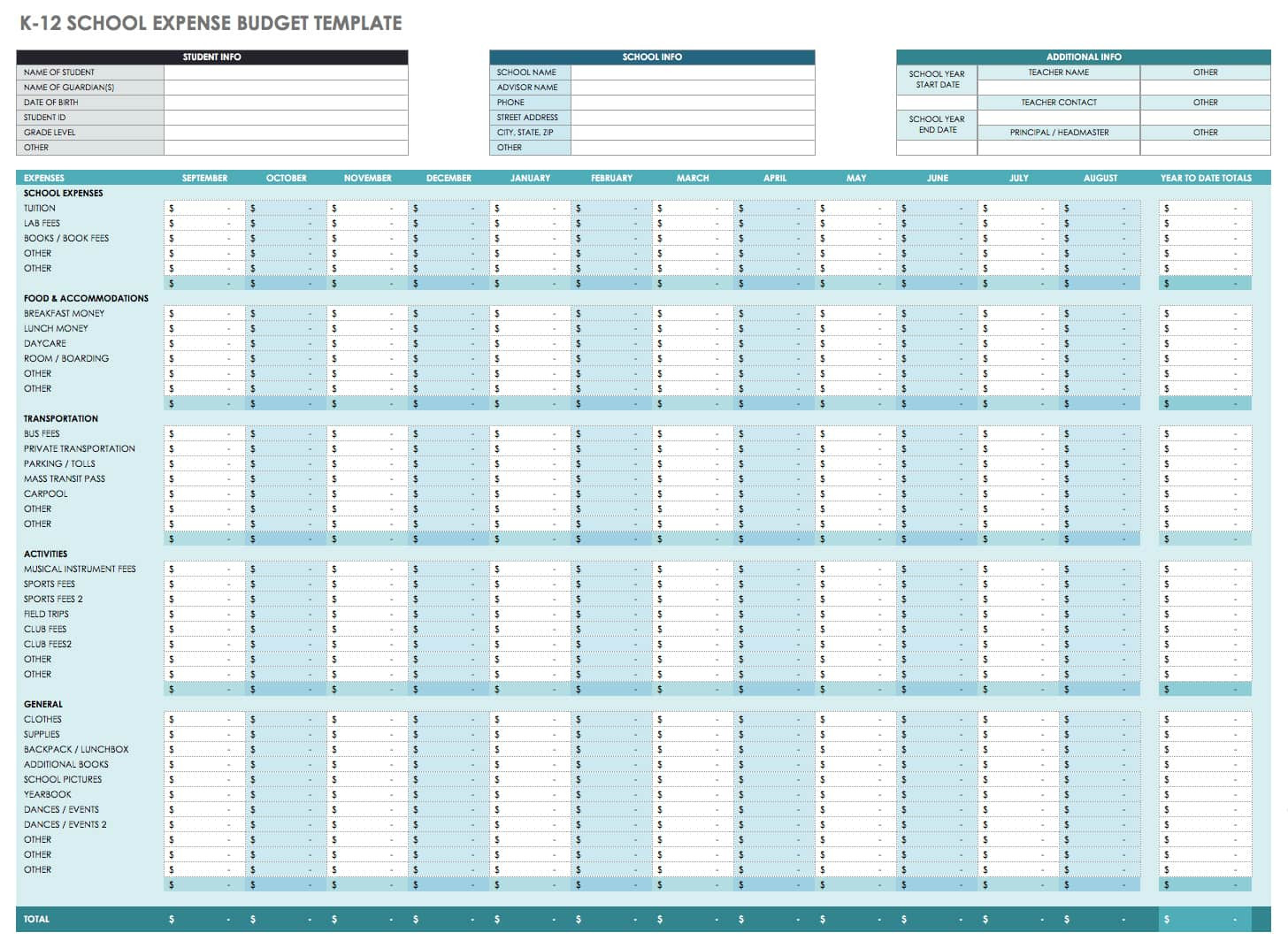 sample first time budget template sample first time budget template