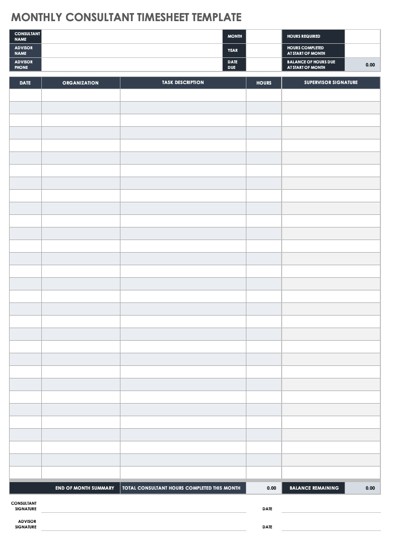 sample consulting timesheet template sample consulting timesheet template