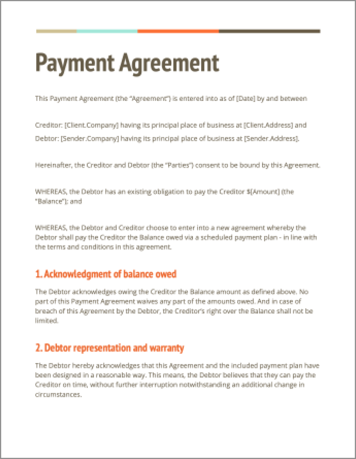 sample agreement between two parties template sample agreement between two parties template