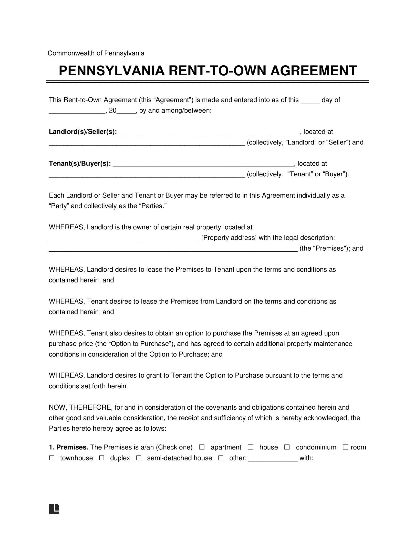 sample rent to own agreement template sample rent to own agreement template