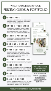 free pricing template for photographers