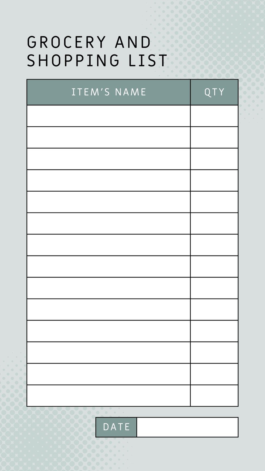 sample Grocery Price List Template sample Grocery Price List Template