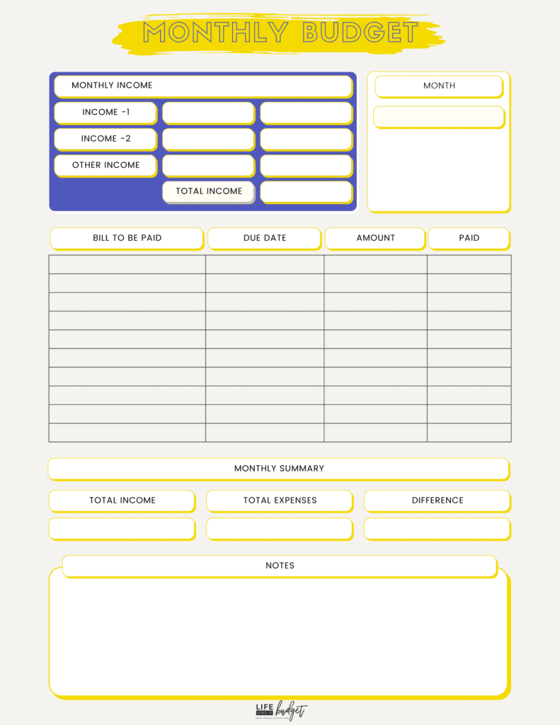 sample single person monthly budget template sample single person monthly budget template