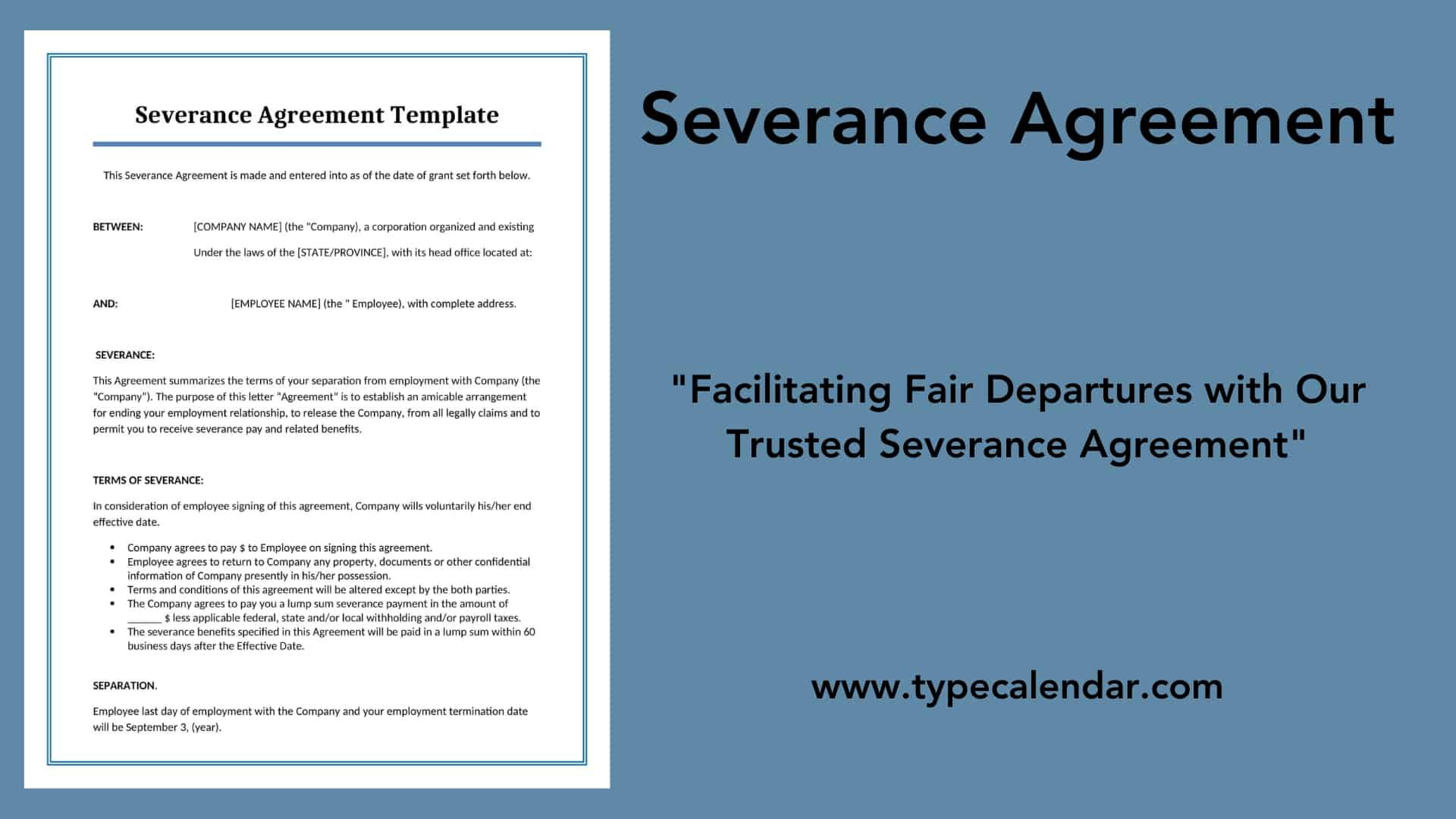 sample Severance Agreement Template sample Severance Agreement Template