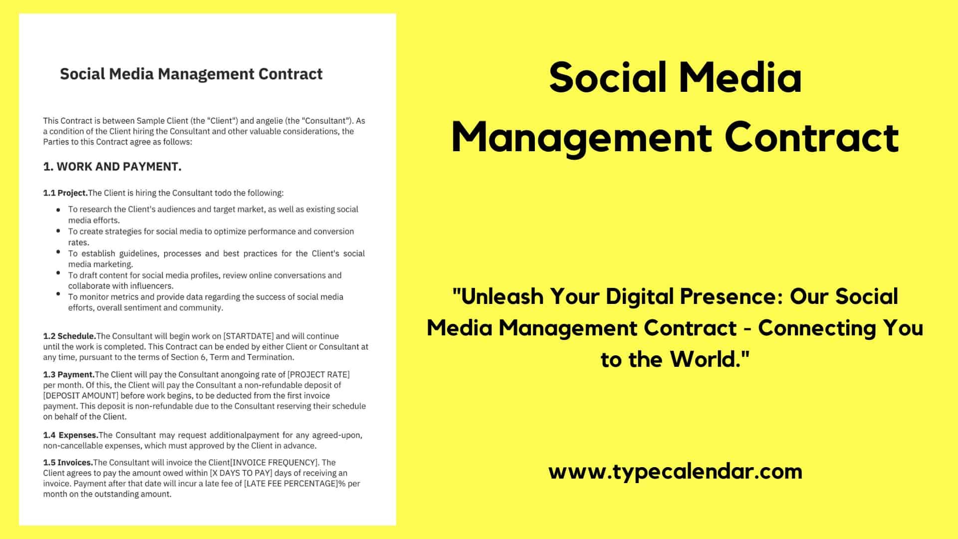 sample Social Media Management Agreement Template sample Social Media Management Agreement Template