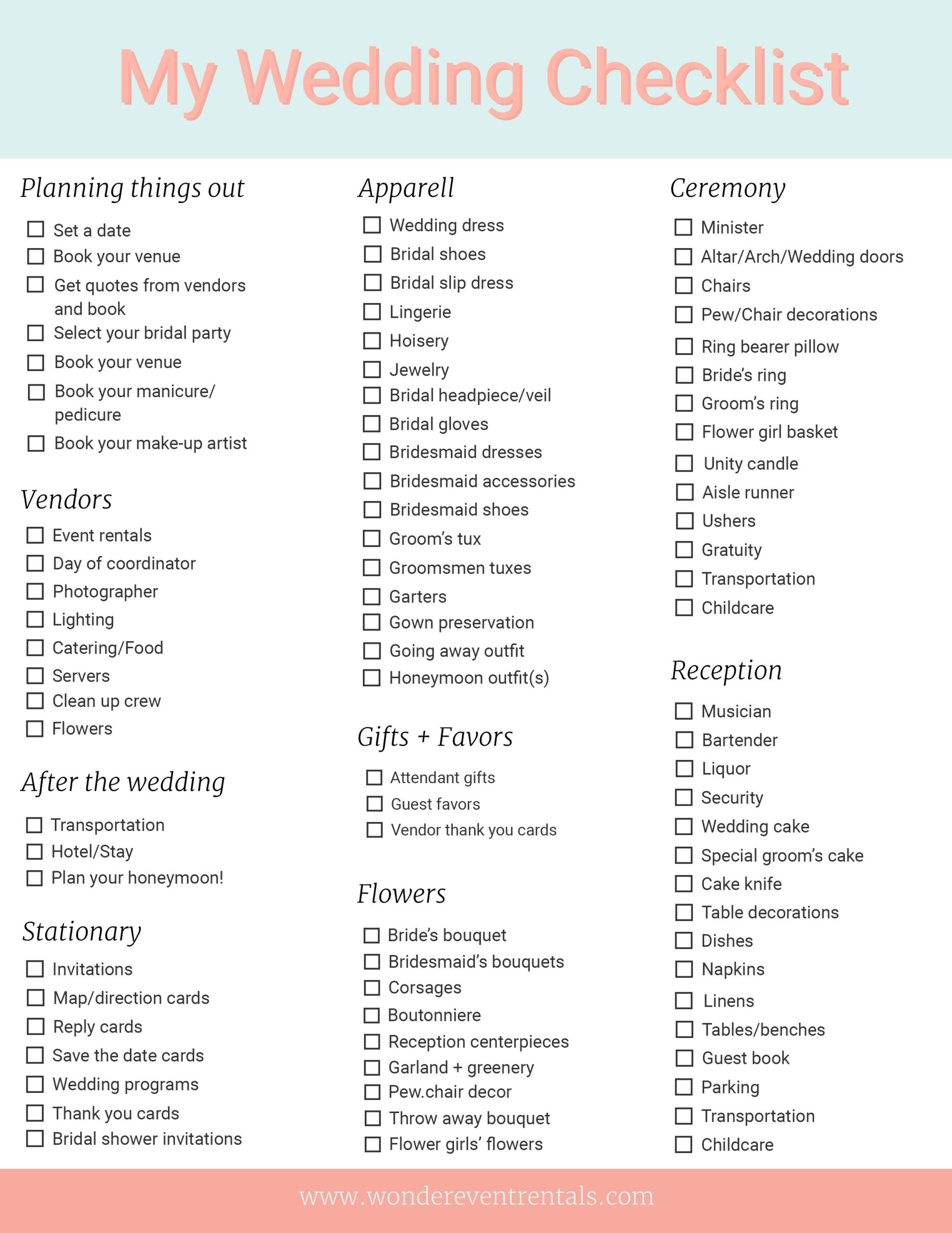sample wedding checklist template sample wedding checklist template