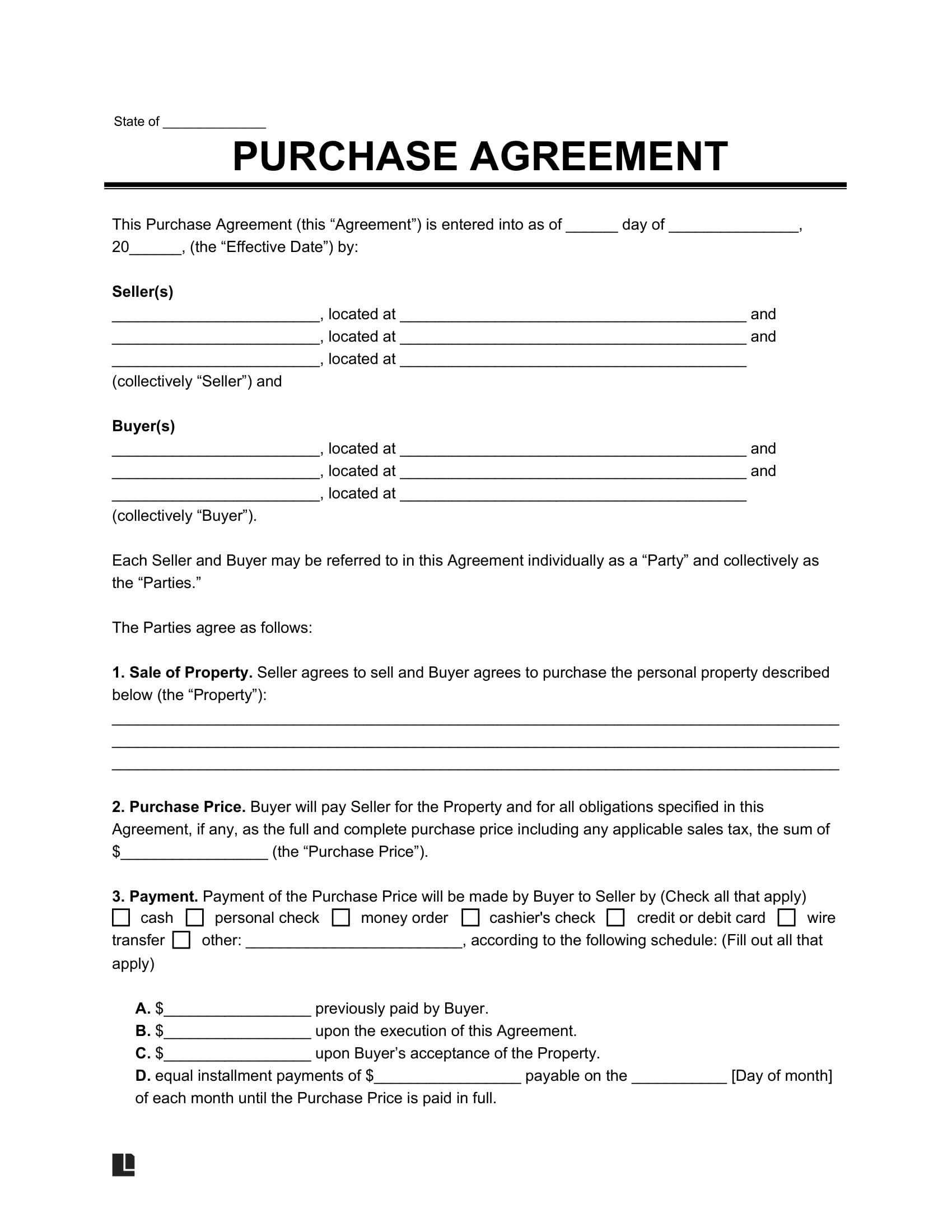 sample buying agreement template sample buying agreement template