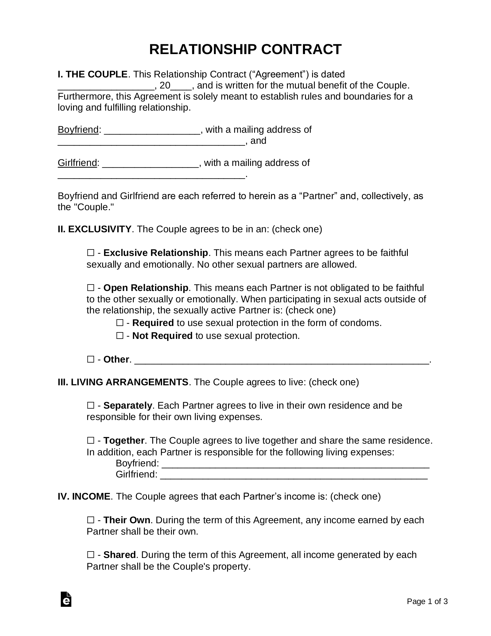 sample relationship agreement template sample relationship agreement template