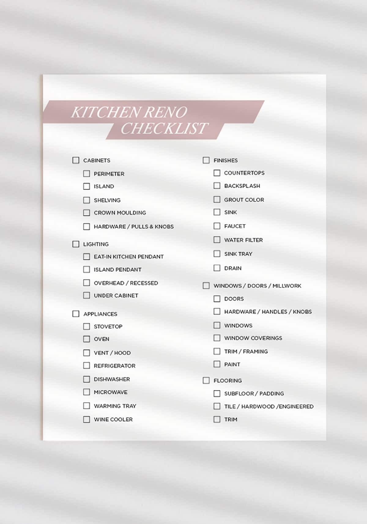 Free Renovation Budget Checklist Download - House Of Hipsters Free Renovation Budget Checklist Download - House Of Hipsters
