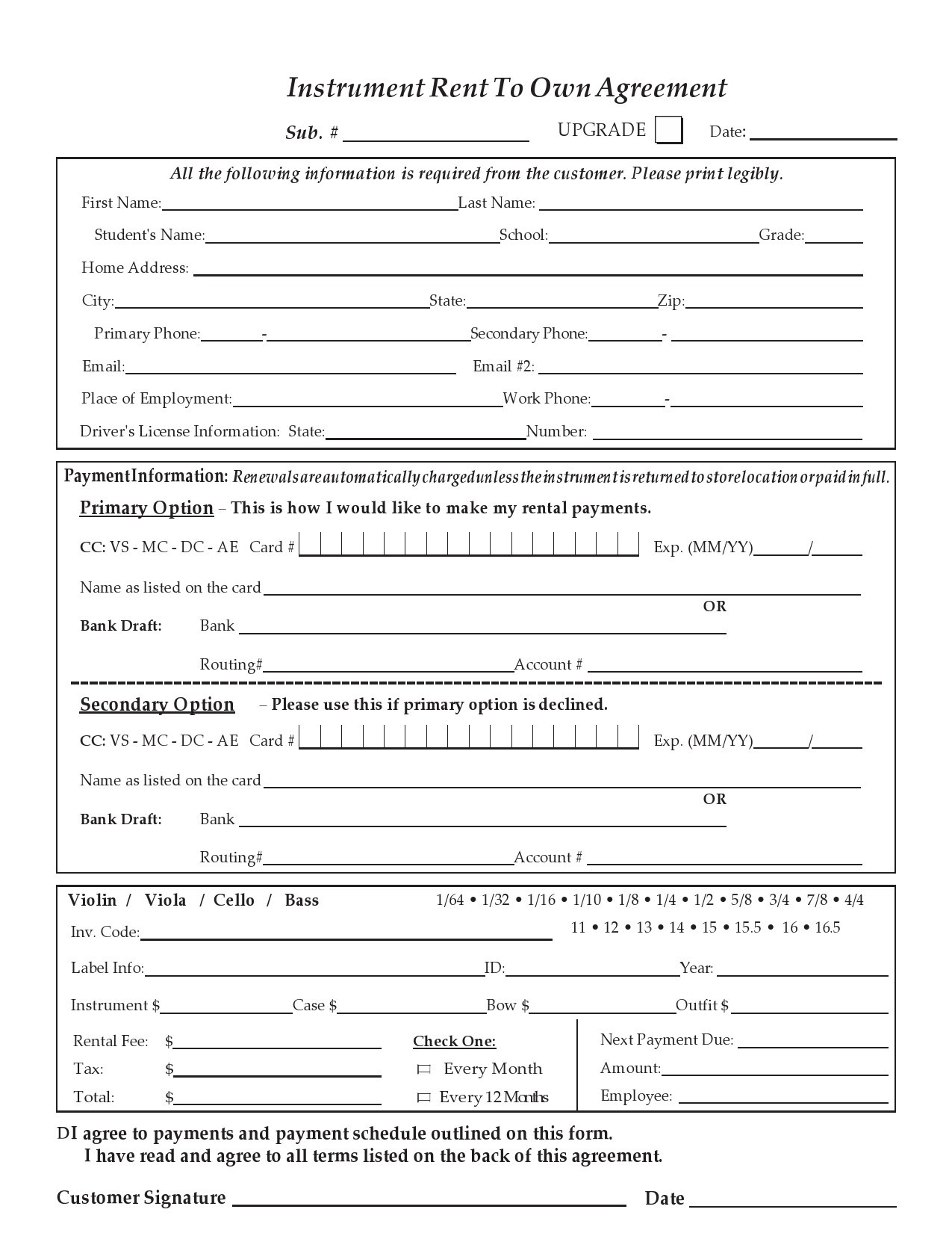 sample lease to own rental agreement template sample lease to own rental agreement template