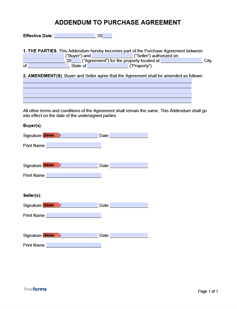 sample addendum agreement template sample addendum agreement template