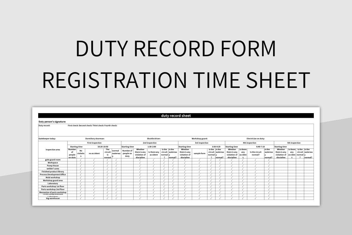 sample security guard timesheet template sample security guard timesheet template