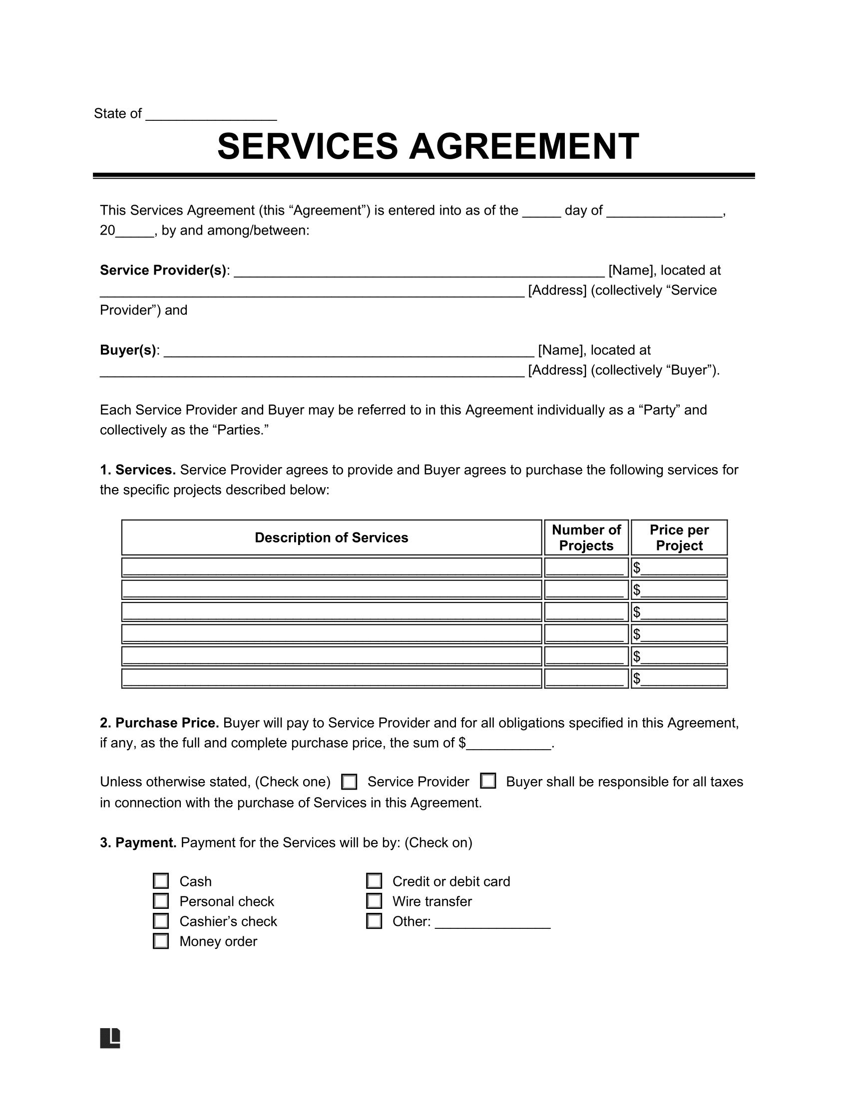 sample Service Agreement Template sample Service Agreement Template