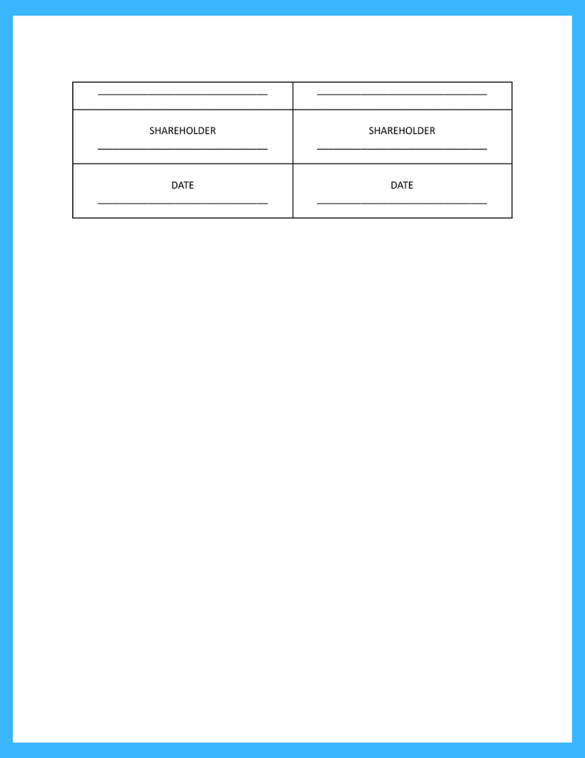 sample Shareholders Agreement Template sample Shareholders Agreement Template