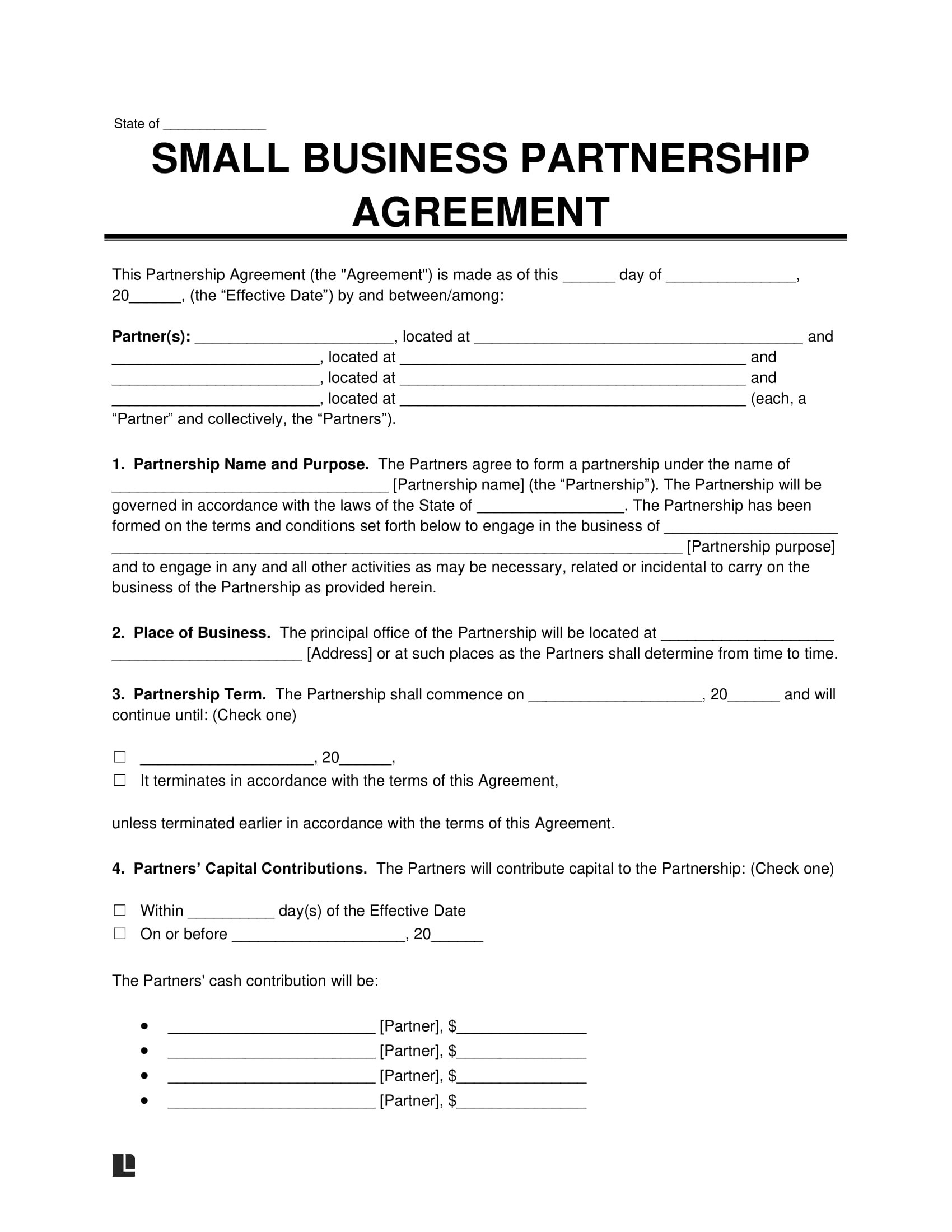 sample Small Business Agreement Template sample Small Business Agreement Template
