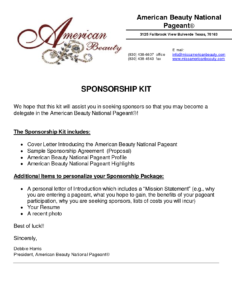 free sponsorship proposal template word
