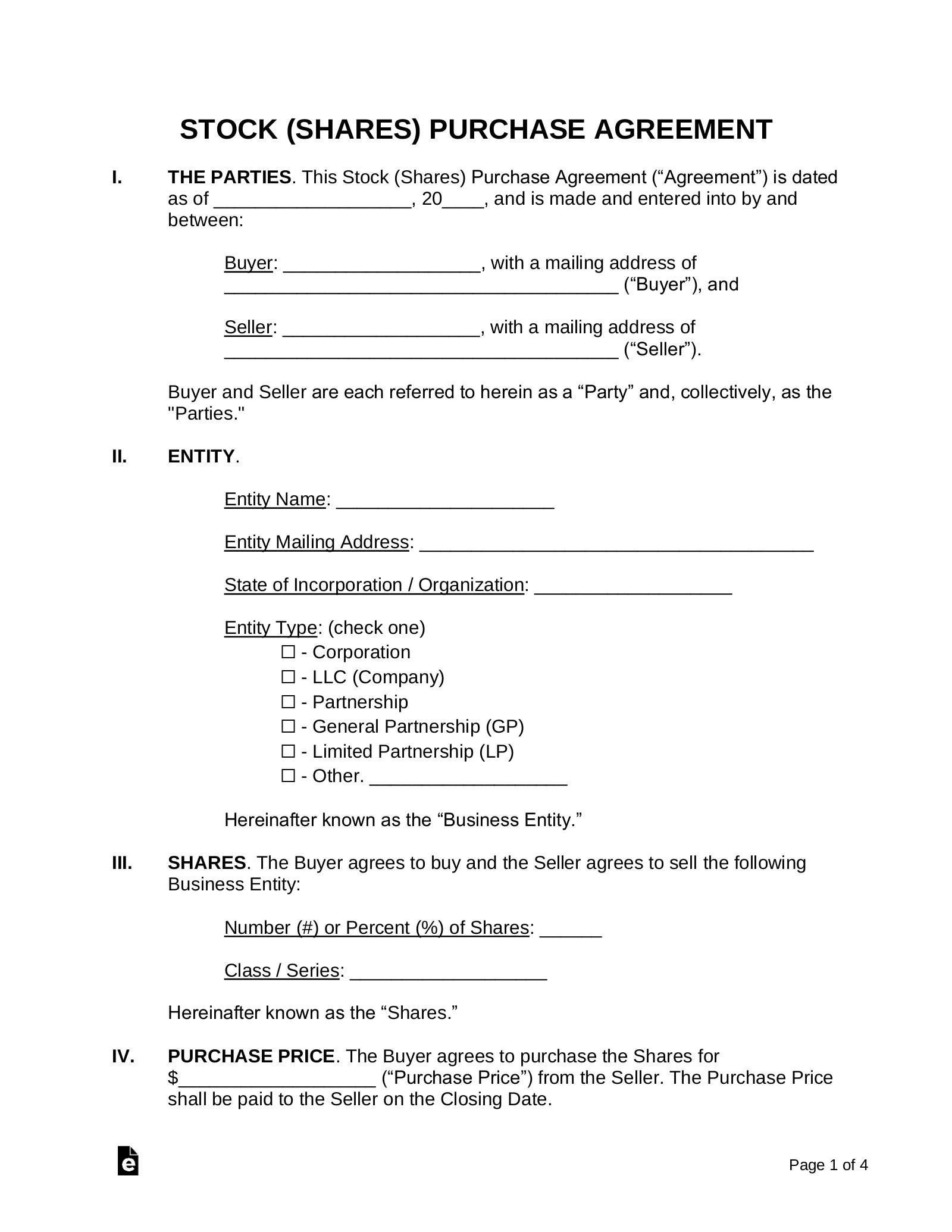 sample Share Purchase Agreement Template sample Share Purchase Agreement Template