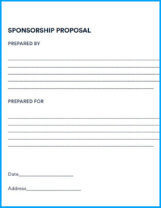 free template for sponsorship proposal