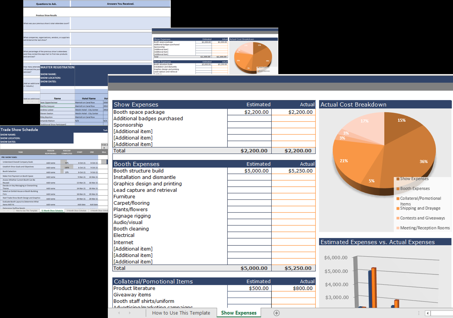 sample trade show budget template sample trade show budget template