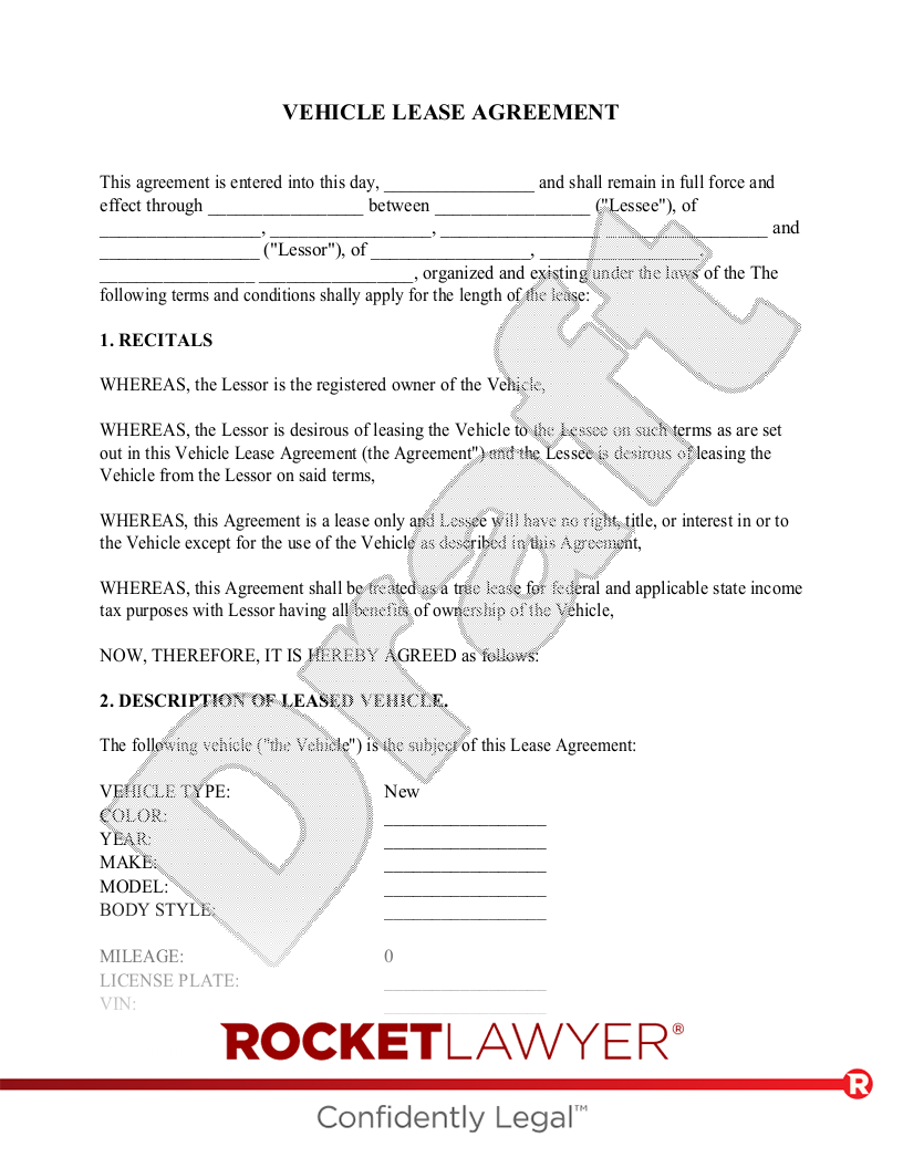 sample car lease agreement template sample car lease agreement template