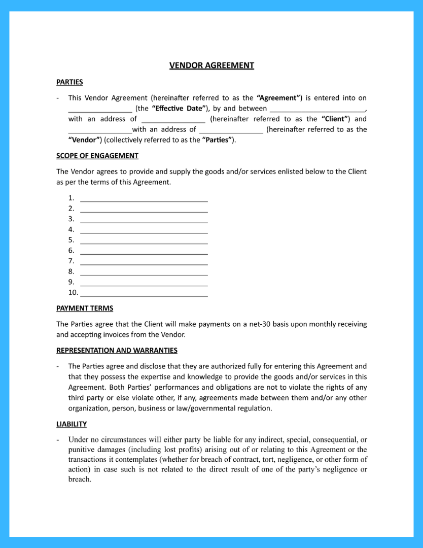 sample Supply Contract Agreement Template sample Supply Contract Agreement Template