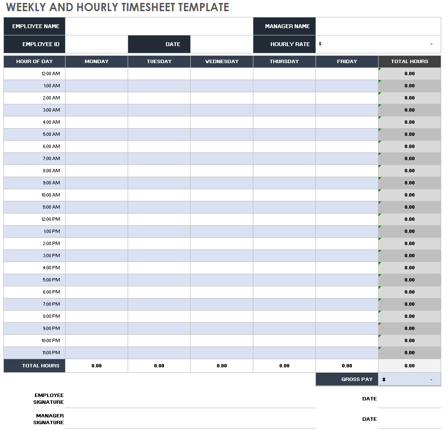sample hourly timesheet template sample hourly timesheet template