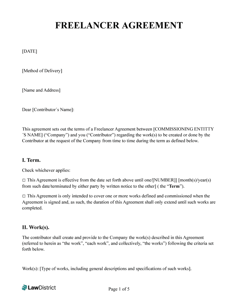 sample freelance contractor agreement template sample freelance contractor agreement template