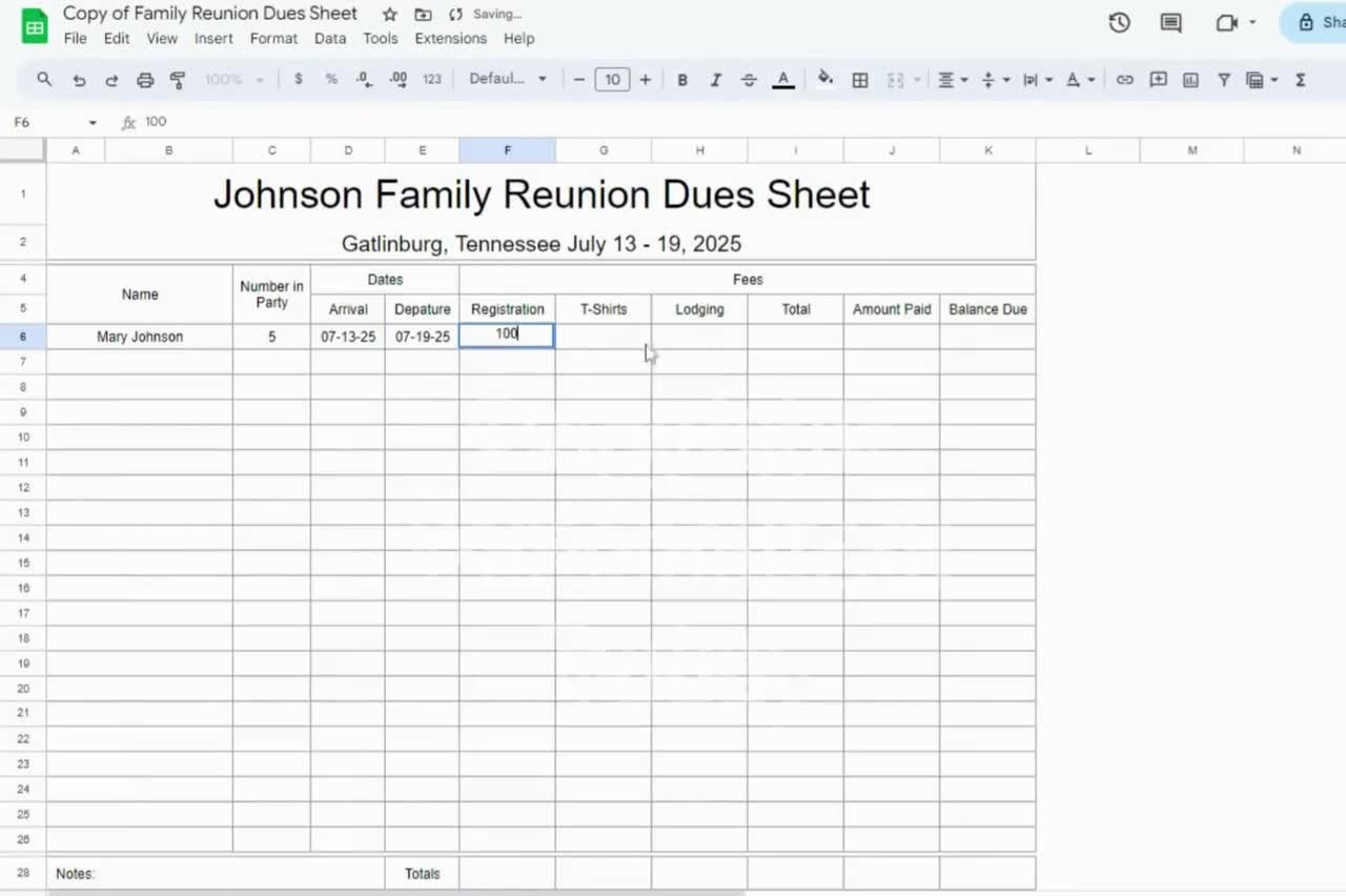 sample family reunion budget template sample family reunion budget template